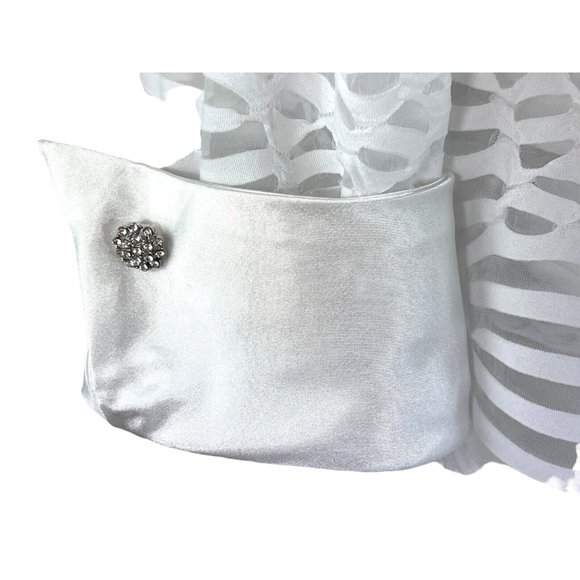 K Woman Collection 2-Piece Zipper Jacket and Tank Top Size 20W White - Picture 6 of 14